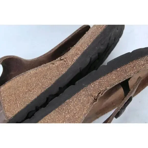 Birkenstock Gizeh Sandals Shoes LEATHER Women's Shoes Thongs Flip Flops 37 / 6 - Picture 15 of 16